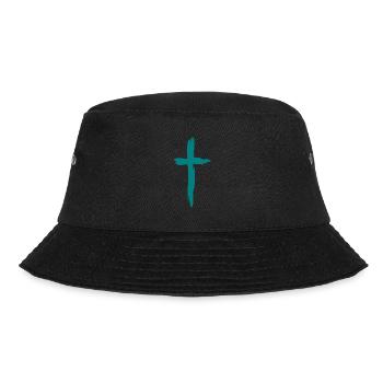 Cross christianity religion symbol - Bucket Hat - black - Front - Lela (165cm)