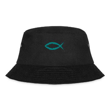 Fish Christianity Symbol Religion Church - Bucket Hat - black - Front - Lela (165cm)