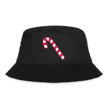 zuckerstange candy cane Wichteln zwerg elfe - Bucket Hat - Schwarz - Vorne - Lela (165cm)