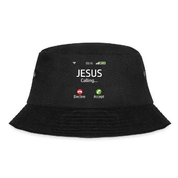 GlaubensHemd für zuverlässiges Sie "Jesus, der - Bucket Hat - Schwarz - Vorne - Lela (165cm)