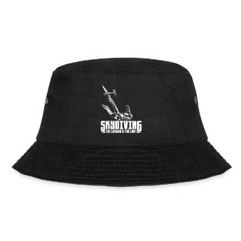 Skydiving | Skydive Fallschirmsprung Geschenkideen - Bucket Hat - Schwarz - Vorne - Lela (165cm)