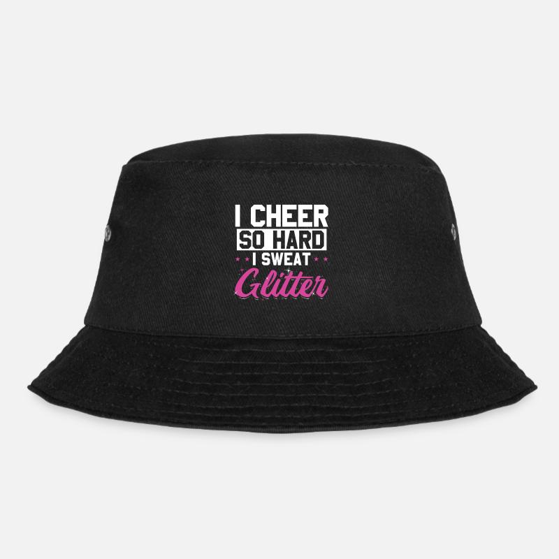 Cheerleader Sprüche | Cheer Cheerleading Geschenke - Bucket Hat - Schwarz