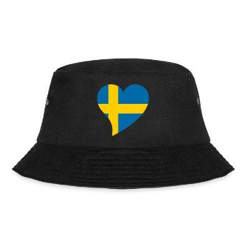 Heart for Sweden - Bucket Hat - black - Front - Lela (165cm)