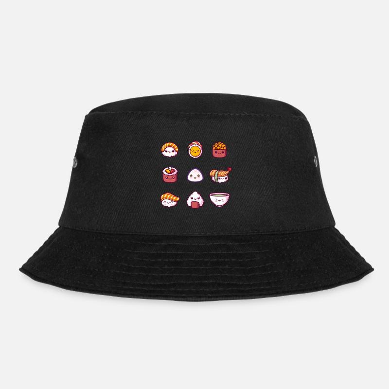 Kawaii Sushi - Bucket Hat - Schwarz