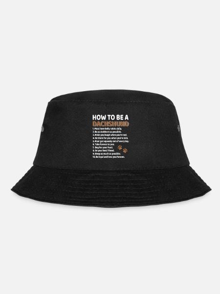 Dachshund - Bucket Hat - black