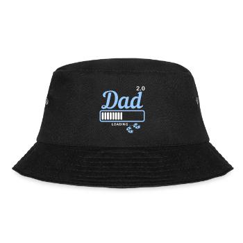 Dad 2 0 werdender Vater Papa zweites Baby Kind - Bucket Hat - Schwarz - Vorne - Lela (165cm)