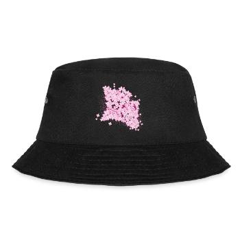 lush lilac splendor of pink lilac flowers - Bucket Hat - black - Front - Lela (165cm)
