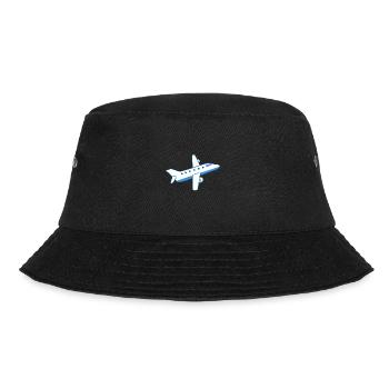 Airplane Plane - Bucket Hat - Schwarz - Vorne - Lela (165cm)