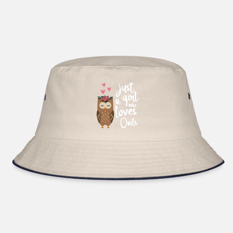 Eule Nur ein Mädchen dass Eulen liebt Bucket Hat