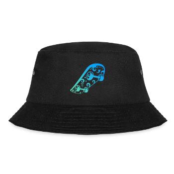 Maori Skateboard Liebhaber Tribal Tattoo Geschenk - Bucket Hat - Schwarz - Vorne - Lela (165cm)