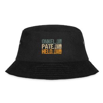Uncle Godfather Godfather Godfather Baptism Retro saying - Bucket Hat - black - Front - Lela (165cm)