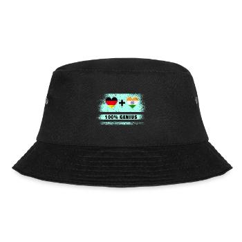 Germany and India 100% awesome / gift - Bucket Hat - black - Front - Lela (165cm)