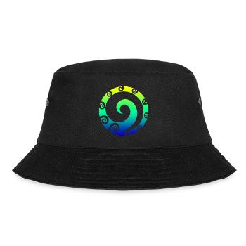 Maori Koru Art Polynesian Tribal Tattoo Geschenk - Bucket Hat - Schwarz - Vorne - Lela (165cm)