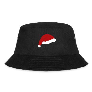 Chapeau de père Noël en rouge, chapeau de père Noël - Bob - noir - Devant - Lela (165cm)