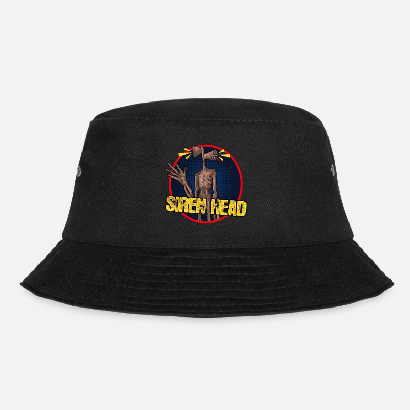 Sirenenkopf mit Logo - Bucket Hat - Schwarz