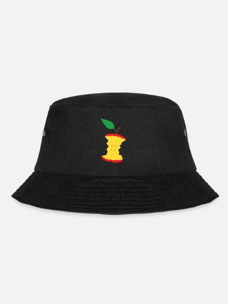 Apfel - Bucket Hat - Schwarz