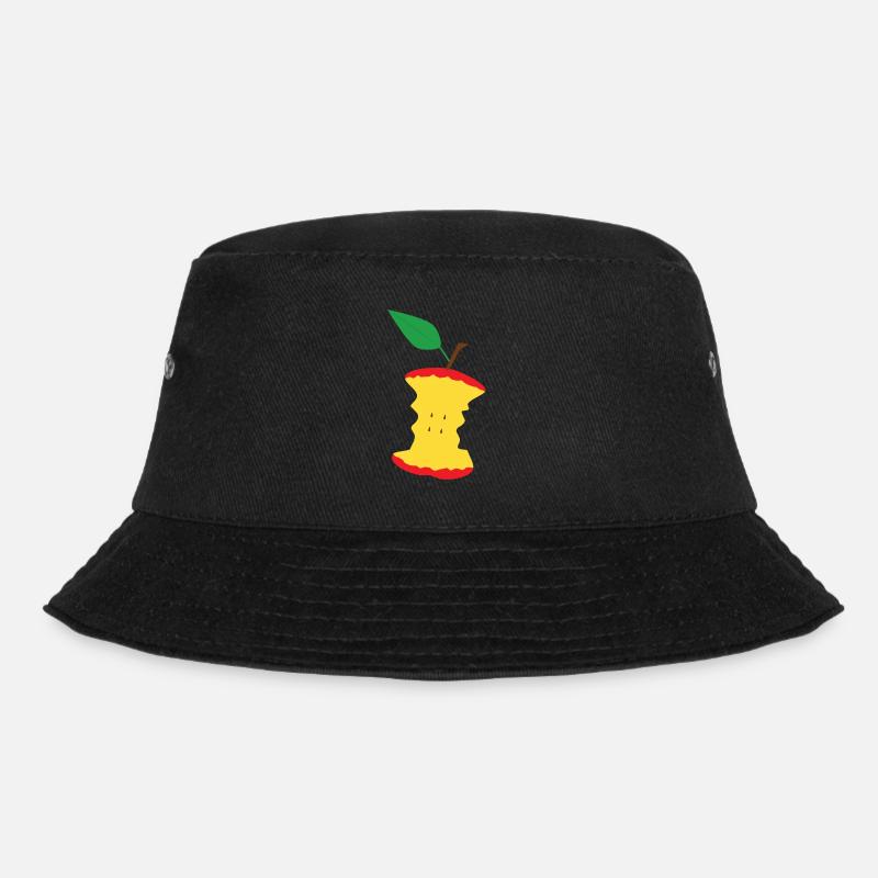 Apfel - Bucket Hat - Schwarz