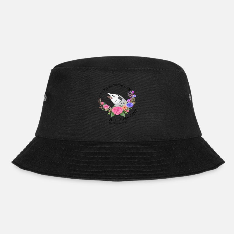 Possum with flowers Tee - Bob - noir