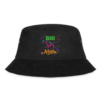 Big Brother Big Sister Big Sis Again Gift - Bucket Hat - black - Front - Lela (165cm)