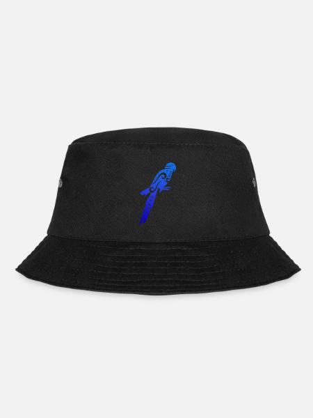Maori Blue Macow Papagei Tribal Tattoo Geschenk - Bucket Hat - Schwarz