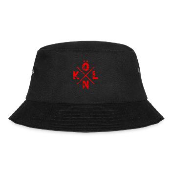 Köln Kölle Cologne Colonia - Bucket Hat - Schwarz - Vorne - Lela (165cm)
