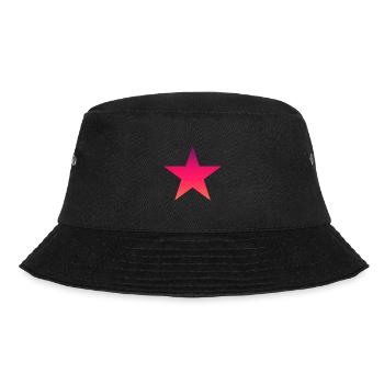 red star mask colorful star - Bucket Hat - black - Front - Lela (165cm)