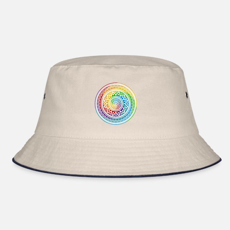 Mandala-Ying Yang Bucket Hat