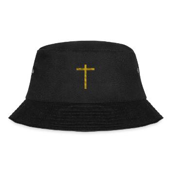 Cross gold - Bucket Hat - black - Front - Lela (165cm)