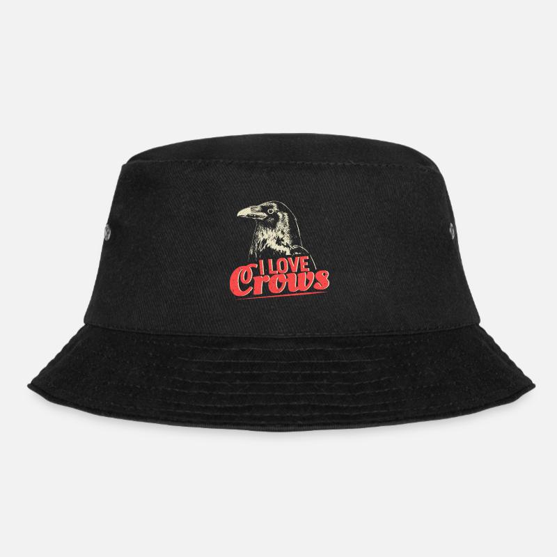 Krähe Seele Vogel - Bucket Hat - Schwarz