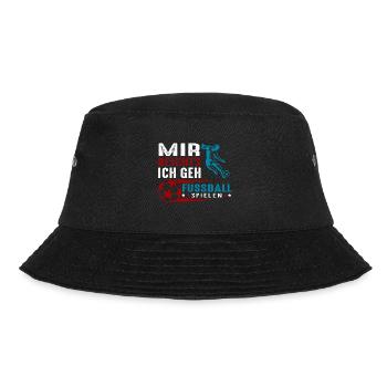 Fussball spielen - Bucket Hat - Schwarz - Vorne - Lela (165cm)