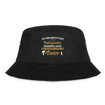 Volleyball Volleyballerin Sport Vater Papa Spruch - Bucket Hat - Schwarz - Vorne - Lela (165cm)