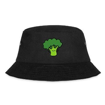 Cute Broccoli - Bucket Hat - black - Front - Lela (165cm)