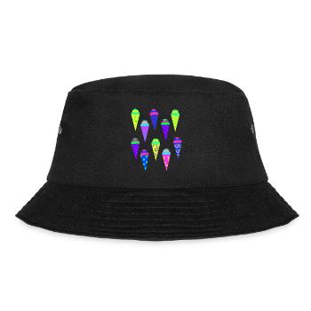 School bag sugar bag Kita preschool start of school - Bucket Hat - black - Front - Lela (165cm)