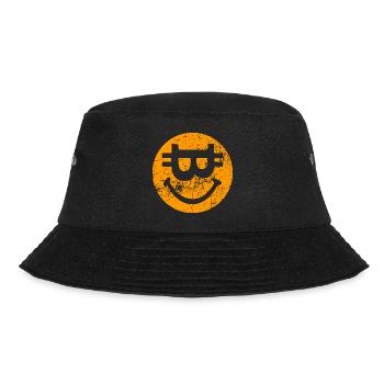 Bitcoin Smile Blockchain Motto - Bucket Hat - black - Front - Lela (165cm)