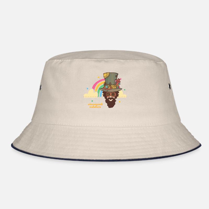 Steampunk Regenbogen Bucket Hat