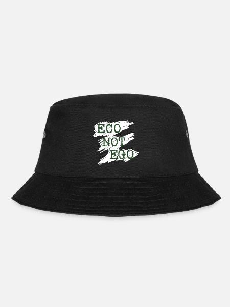 Conservation Environmental Protection Green Discreet Art Demo - Bucket Hat - black