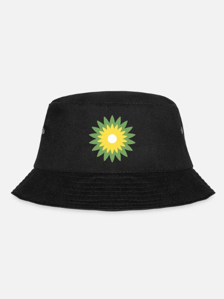 Blume - Bucket Hat - Schwarz