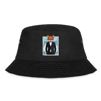 Fox Animal Abstract - Bucket Hat - black - Front - Lela (165cm)