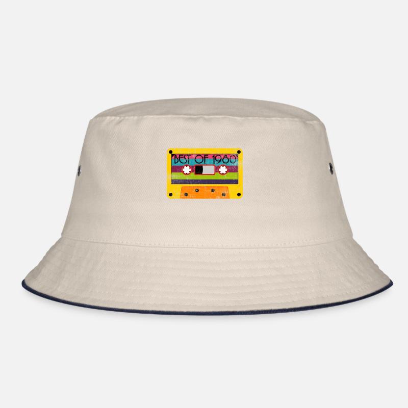 Neon 80's Design A Colorful 80's Design Saying " Bucket Hat