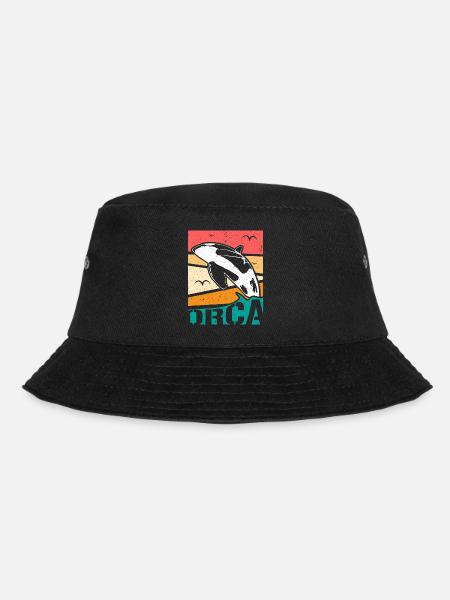 Orca Delfin Geschenkidee - Bucket Hat - Schwarz