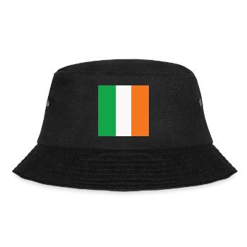 Irland-Flagge, irische stolz, Irland patriotische Geschenk - Bucket Hat - Schwarz - Vorne - Lela (165cm)