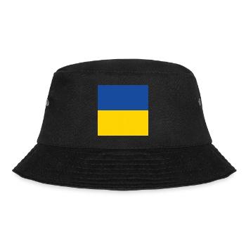 Ukraine Flag, Ukraine Pride, Ukrainian Gift - Bucket Hat - black - Front - Lela (165cm)