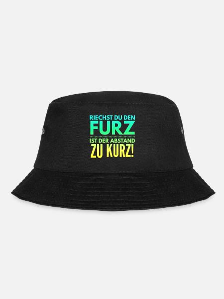 Riechst du den Furz ist der Abstand zu kurz brudi - Bucket Hat - Schwarz