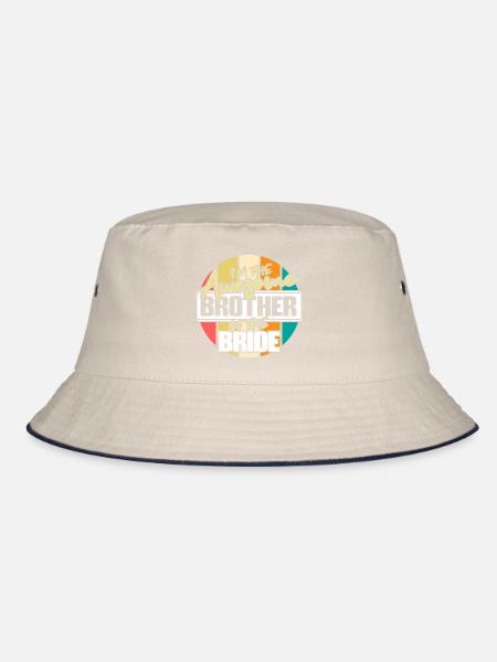 Frère de la fiancée Sœur Idée de cadeau - Bob - blanc cassé/bleu marine - Devant