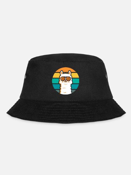 Lama Alpagas retro Vintage - Bob - noir