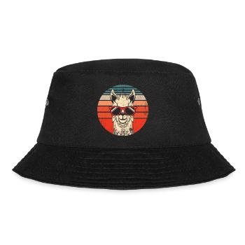 Lama Alpagas retro Vintage - Bob - noir - Devant - Lela (165cm)