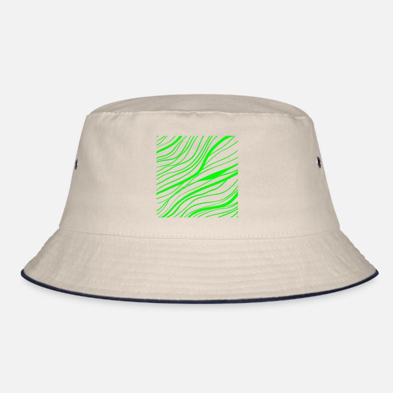 jungle line pattern Bucket Hat