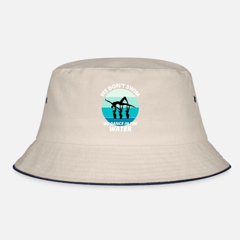 Synchro Swim Swimmer Synchronized Swimming Funny Bucket Hat