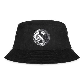 Yin Yang Japon Buddha Zen Méditation Cadeau - Bob - noir - Devant - Lela (165cm)