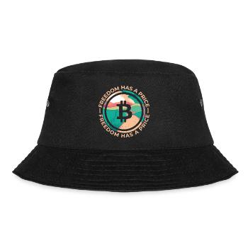 Freedom Has A Price Crypto Bitcoin Shirt Gift - Bucket Hat - black - Front - Lela (165cm)
